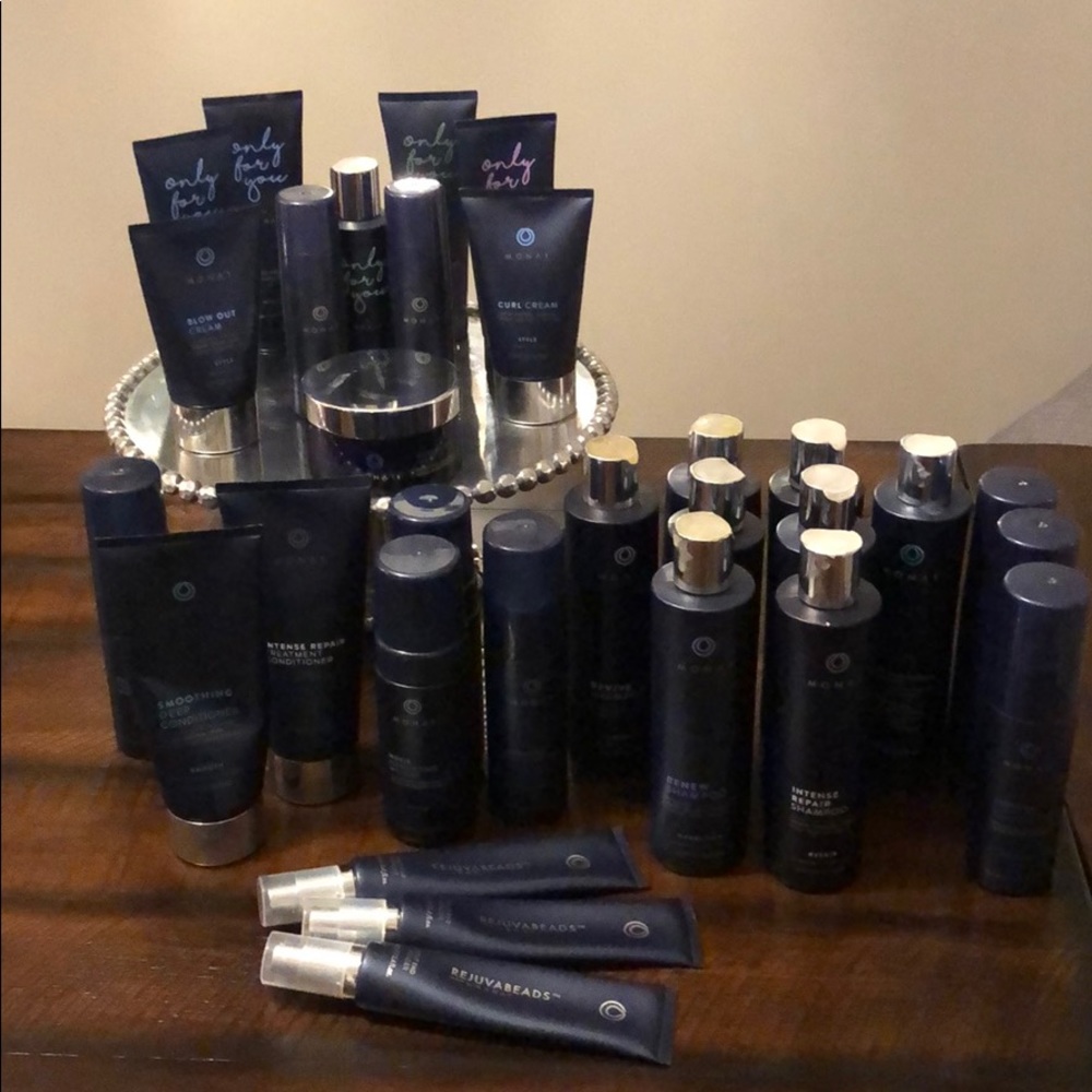MONAT SHAMPOOS CONDITIONER STYLING PRODUCTS.